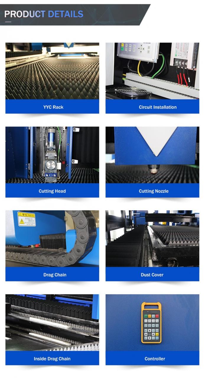 1000w 1500w 2000w 3000w Fiber Laser Cutting Machine For Metal Iron Carbon Cutting Mașină de tăiat cu laser cu fibre 1000w 1500w 2000w 3000w pentru tăierea metalului, fierului, carbonului