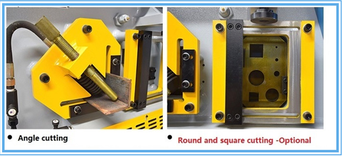 60t Q35-16 Hydraulic Ironworker Shearing Punching Bending And Notching Machine 60t Q35-16 Mașină hidraulică de îndoit și crestat