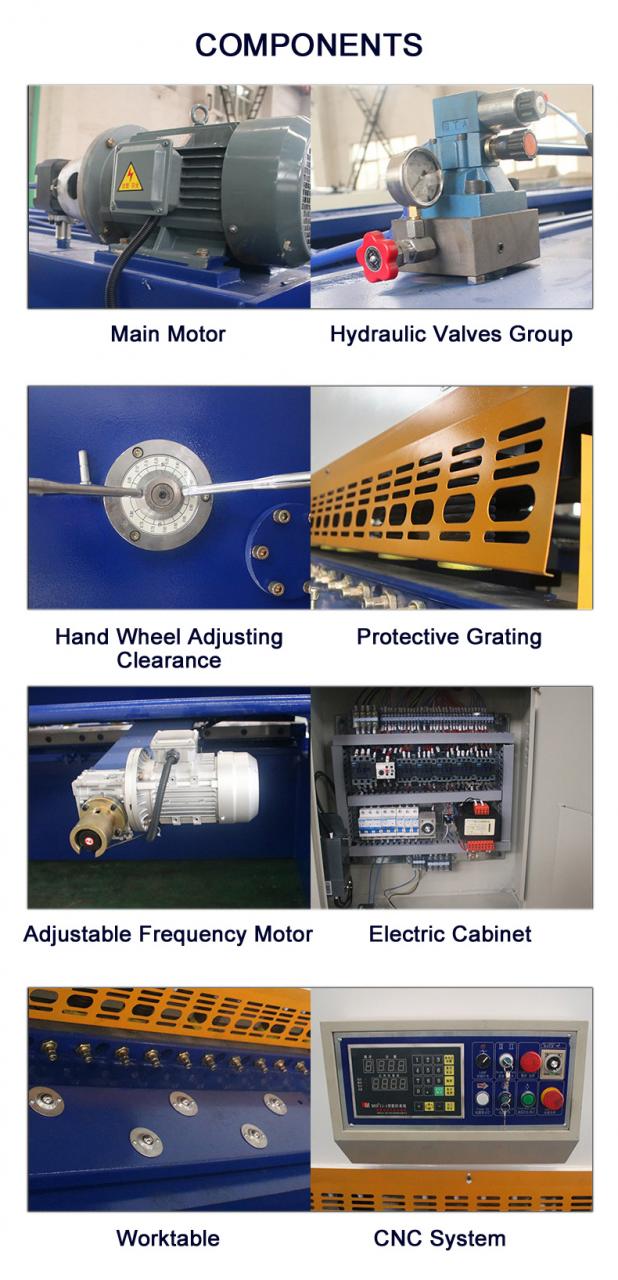 Cnc Nc Hydraulic Press Metal Guillotine Shear Machine For Carbon Stainless Steel Sheet Mașină de forfecare cu ghilotină de metal cu presa hidraulică Cnc Nc pentru tablă din oțel inoxidabil carbon