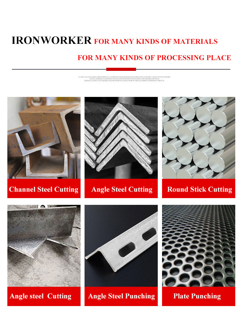 Hydraulic Ironworker 25 Ton Hand Tools Hydraulic Combined Punching And Cutting Machine Mașină hidraulică combinată de perforat și tăiat unelte de mână de 25 de tone