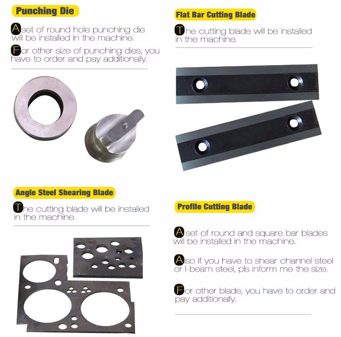Mașină combinată de forfecare și poansonat hidraulic multifuncțional din seria Q35y