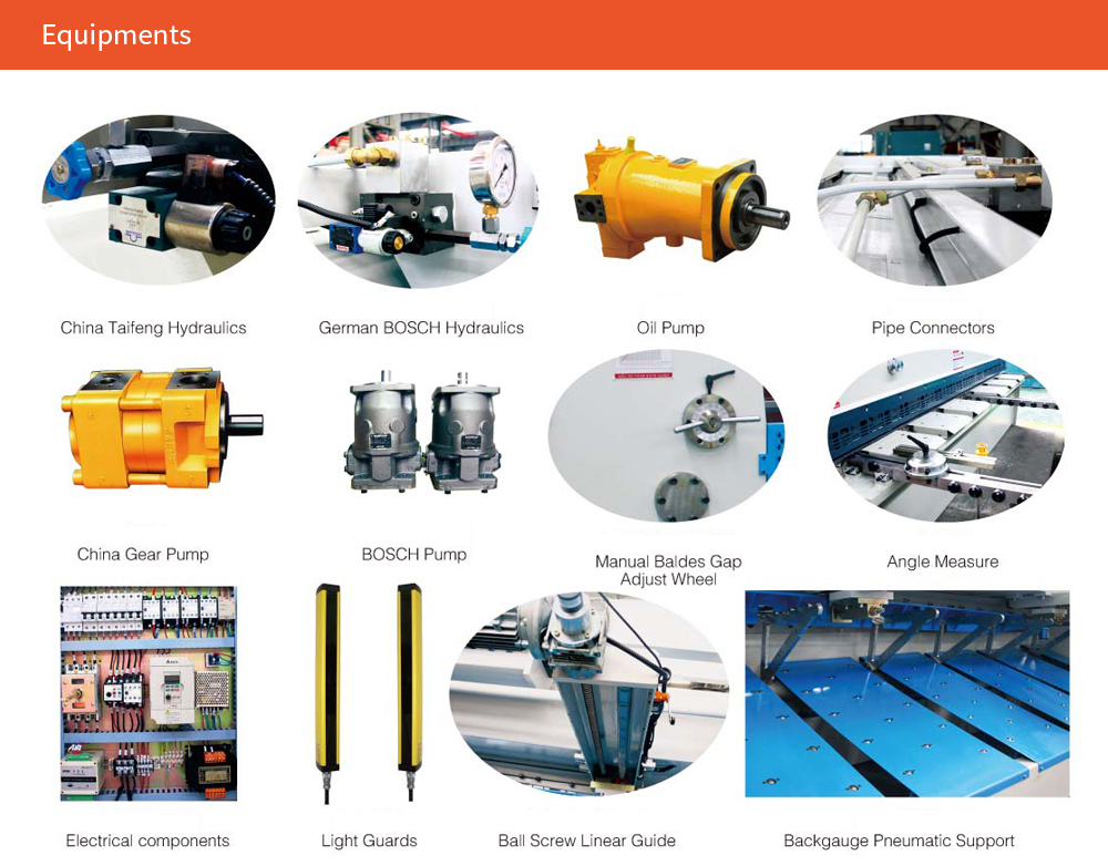 QC11K 10 12 16 mm 3200 4000mm Metal Guillotine Shear CNC Guillotine Shearing Machine QC11K 10 12 16 mm 3200 4000mm Foarfece cu ghilotină din metal CNC Mașină de forfecat cu ghilotină